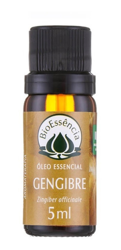 Óleo Essencial Natural De Gengibre 5ml  Bioessência