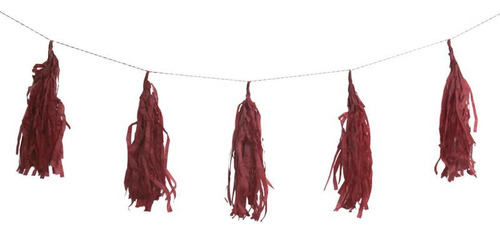 Tassel Papel X 10 Rojo Armado