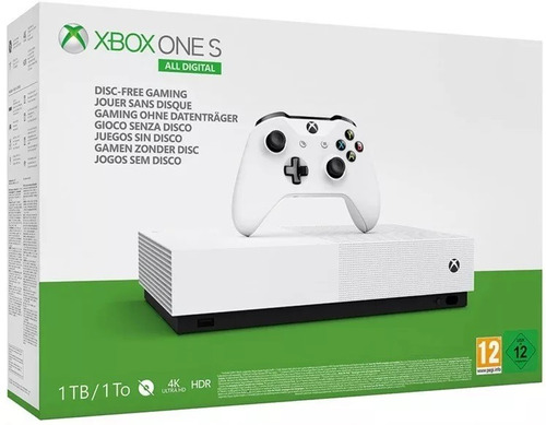 Xbox One S All Digital 1tb Novo Pronta Entrega - Nf