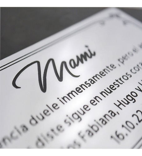 Placa Recordatoria Para Cementerio, Lapidas, 20x10 Aluminio.