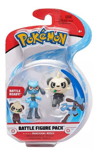 Pokémon Figuras De Ação Pancham E Riolu Figure Pack - Sunny