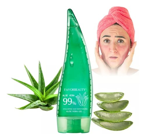 Gel 99% Aloe Vera Limpieza Facial Sábila Hidratante 120ml F