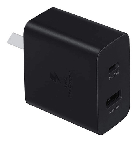 Imagen 5 de 6 de Cargador Samsung 35w Pd Power Adapter Duo Usb-c, Usb-a