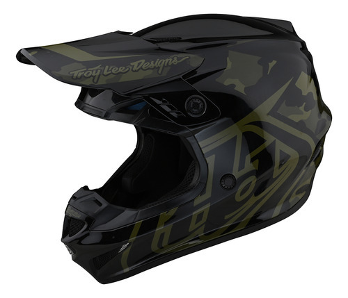 Capacete Troy Lee Tld 1 Versao Gp Overload Camo Army Cor Verde - Cinza Tamanho Do Capacete 58