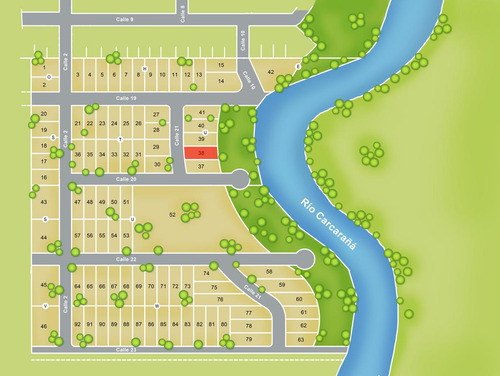 Terreno | Solares Sur | Lote 38 | 1000 M² | Mirando Al Rio | Solares Del Carcaraña