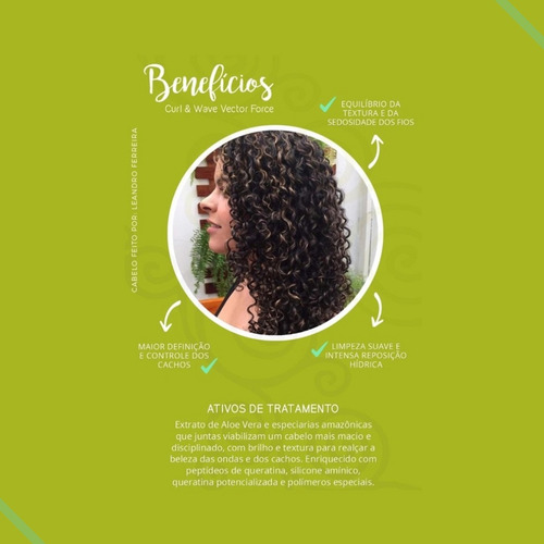 Shampoo Grandha Vector Force Curl & Wave Cachos Crepos Grd