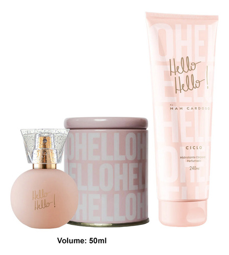 Hello Hello By Nah Cardoso Ciclo Kit: Hello Hello Deo Colônia Lata 50ml + Hello Hello Hidratante Corporal 240ml