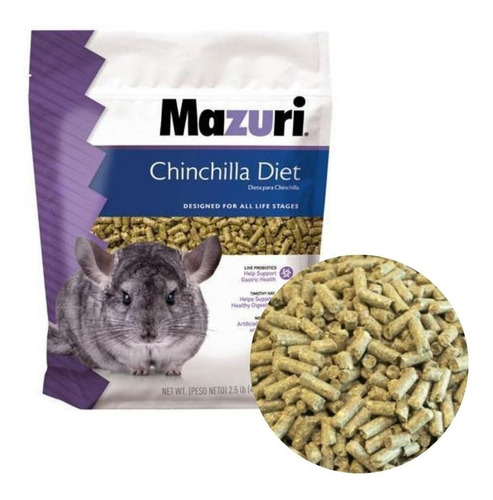 Alimento Mazuri Chinchilla Diet 1.13 Kg Roedores
