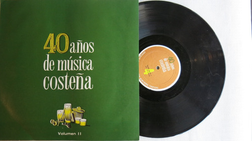 Vinyl Vinilo Lp Acetato 40 Años De Musica Costeña Vol. 11