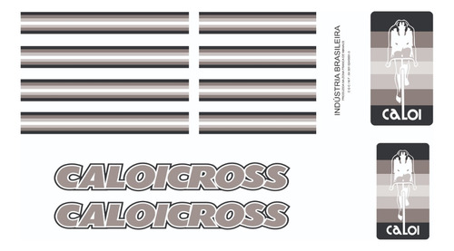 Adesivos Antiga Caloicross Bolinha 1983 Aro 10 Cinza