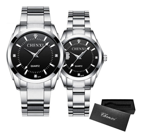 Relojes Chenxi Elegantes E Impermeables Para Parejas, 2 Piez