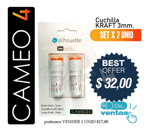 Imagen 10 de 10 de Cuchilla Automática Autoblade Silhouette Cameo 4/ Portrait 3