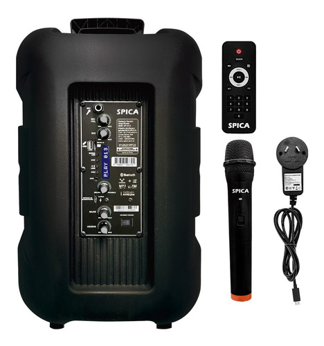 Parlante Spica Sp-4412 Bluetooth Portatil 12 Pulgada Led Rgb
