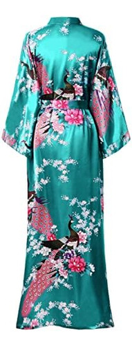 Babeyond Bata Tipo Kimono Para Mujer, Bata Larga Con Estampa