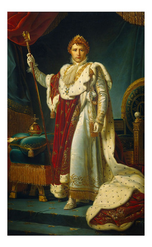 Lamina La Coronacion De Napoleon Francois Gerard 90x55