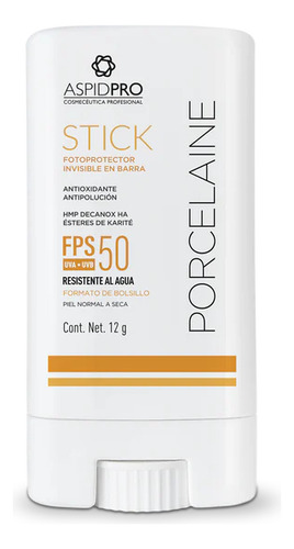 Porcelaine Stick Fps 50 - Protector Solar En Barra Aspidpro
