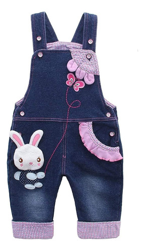 Overol Para Bebe Kidscool, Con Diseno De Conejo, Casual, Su