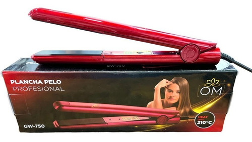 Imagen 4 de 6 de Plancha De Pelo Om Fina Alisador De Cabello Profesional