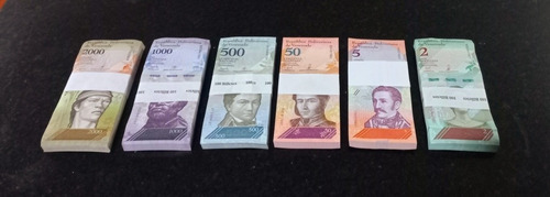 6 Fajos De Venezuela Nuevos 600 Billetes En Total Unc 