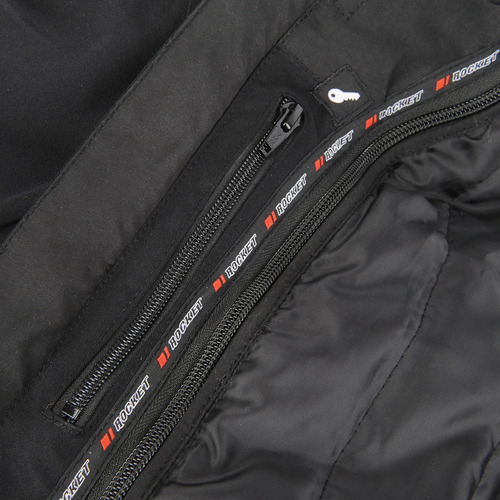 Imagen 6 de 9 de Chamarra Joe Rocket Whistler 2.0 Negra Impermeable Para Moto