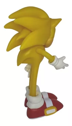 Boneco Sonic Amarelo Action Figure Personagem Articulado - R$ 79,9