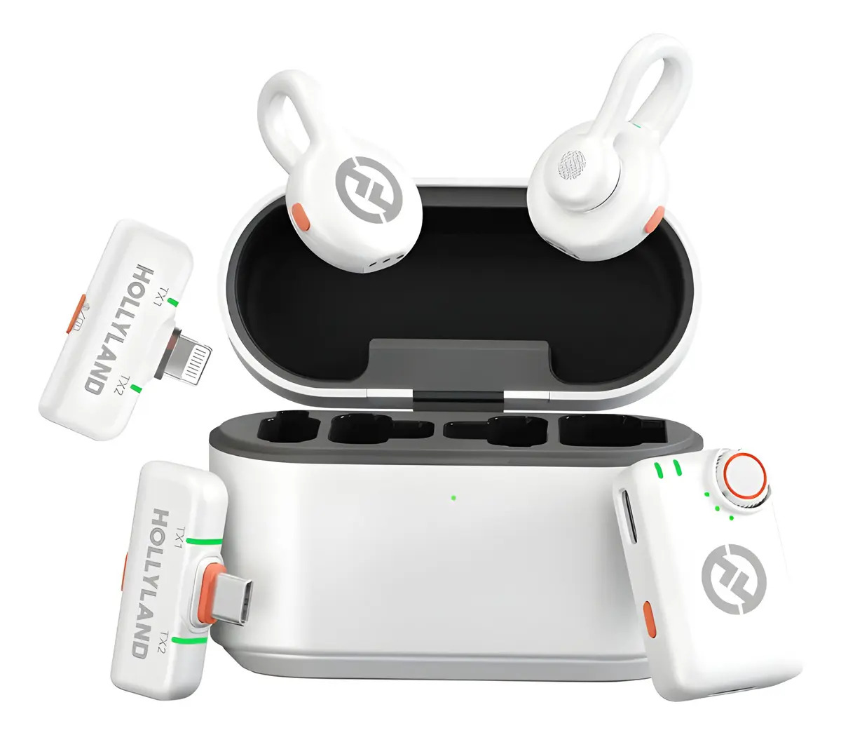 Microfone Hollyland Lark M2s Ultimate Combo Branco Branco