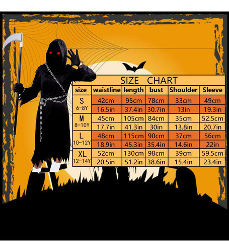 Disfraz De Esiaphia Grim Reaper, Disfraz De Halloween, 7 Pie