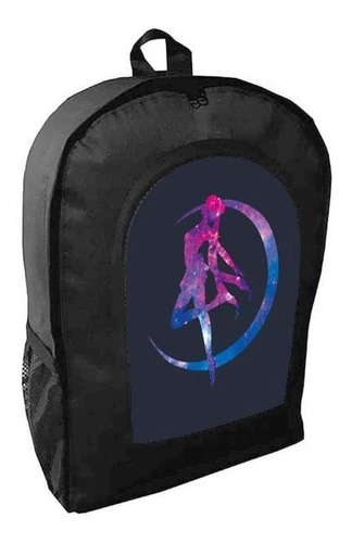 Mochila Negra Sailor Moon Adulto / Escolar C2