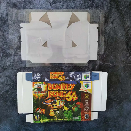 Protector Juegos Retro Caja De Plástico Laminado Donkey Kong