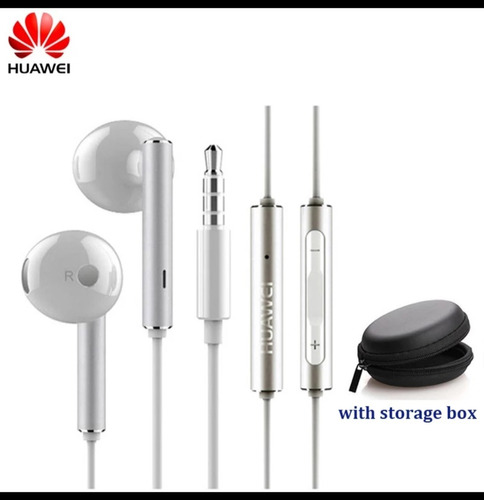 Audifonos In-ear Huawei Am116 + Caja De Almacenamiento Negra