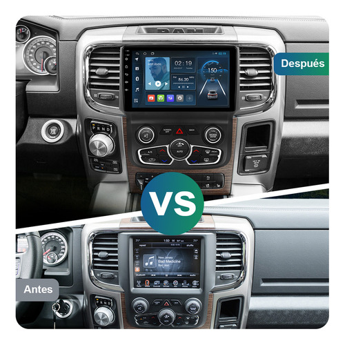 Zk Estéreo Carplay Para Dodge Ram 1500 2014-2019 A/a Auto
