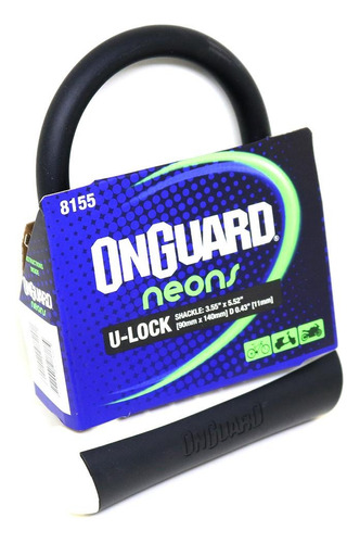 Candado Bicicleta Onguard U Lock Neon Series Mini 90x140 Mm