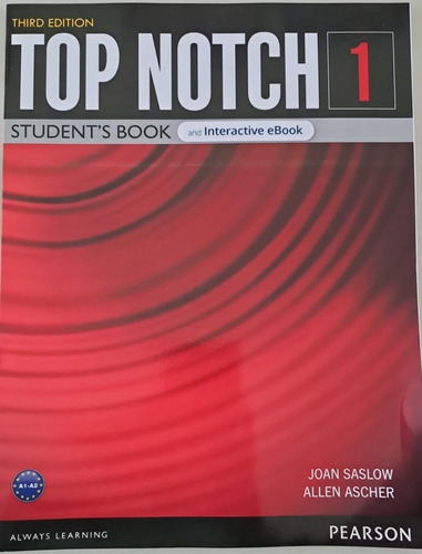 Top Notch 1 Third Edition Student's Book, De Joan Saslow. Editorial Pearson, Tapa Blanda En Inglés, 2015