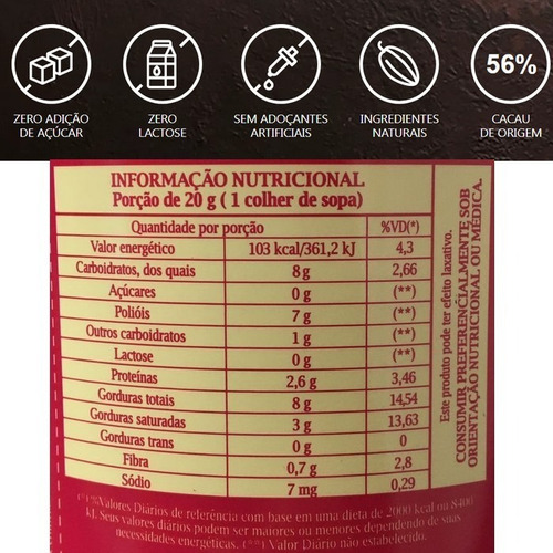 Creme Amorino De Avelã Haoma 220g Com Whey Zero Lactose