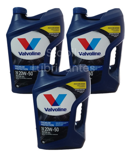 Caja X3u Aceite Valvoline Premium Protection 20w50 X4.73l 