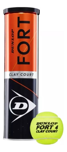 Tubo 4 Pelotas Dunlop Fort Lata Tenis - Estacion Deportes Olivos