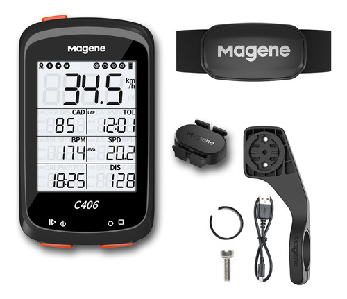 Combo 2 Magene Gps C406 + H303 + S314 Inalámbrico Strava