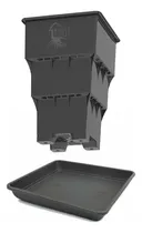 Comprar Kit Maceta Root House 35 L X 10u +10 Bandejas Plato Cuadrado