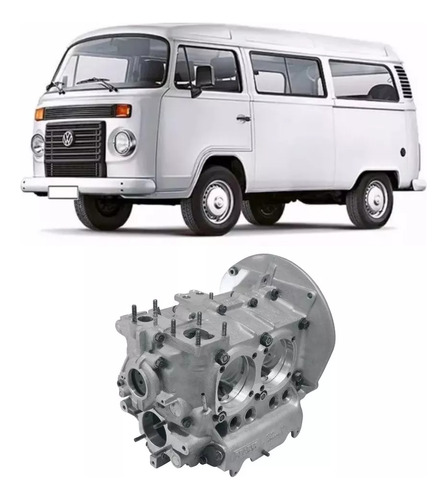 Bloco Carcaça Motor Vw Ar Fusca/ Kombi/ Brasília Autolinea