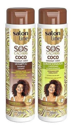 Salón LineKit Shampoo Y AcondiCachos Coco