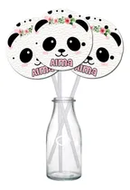 Comprar Kit Cake Topper Panda Adorno Torta Imprimible + Banderín