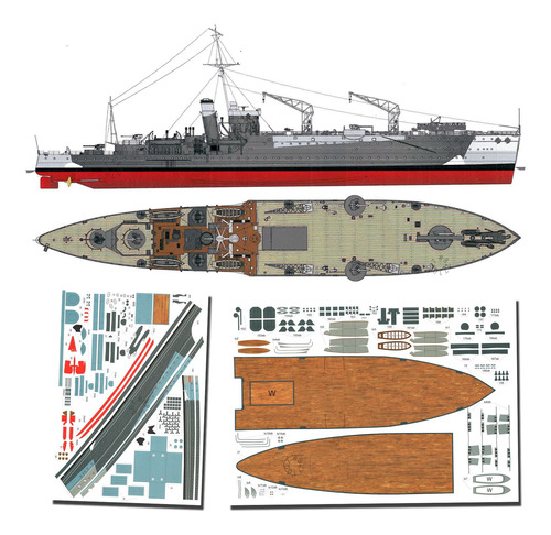 Hms Albatross 1.200 Papercraft