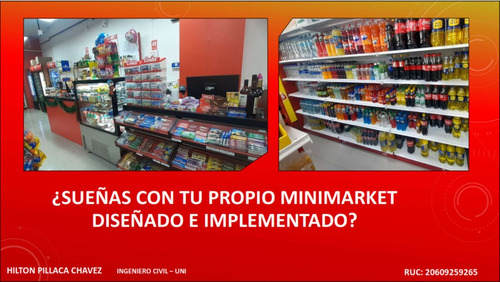 Implementación De Local Con Diseño, Góndolas, Equipos, Más!!