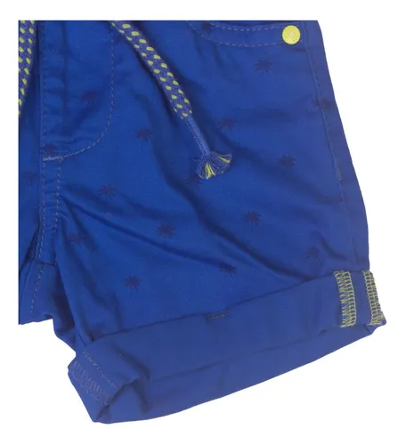 Bermuda Bebe Niño Azul Pillin