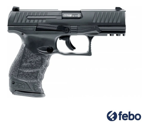 Imagen 2 de 4 de Pistola Airsoft Co2 Umarex Ppq T4e Capacidad 8 Rounds Febo