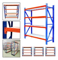 Comprar Pack 3 Estantes Metálicos Rack 200 X 200 X 60cm Ensamblado Sin Pernos 800kg Marca Aspor Material De Metal De Alta Calidad Oficinas Empresas Bodegas Racks Industriales