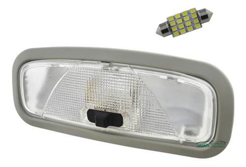 Lanterna Luz Teto Com Moldura Fiesta Courier Ecosport Led