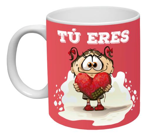 Taza San Valentin Frase Tu Eres Mi Razon Favorita Ceramica