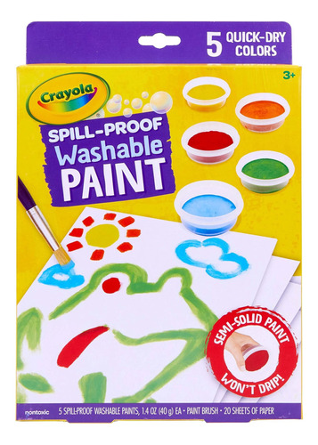 Crayola Juego De Pintura A Prueba De Derrames, Pintura Lavab