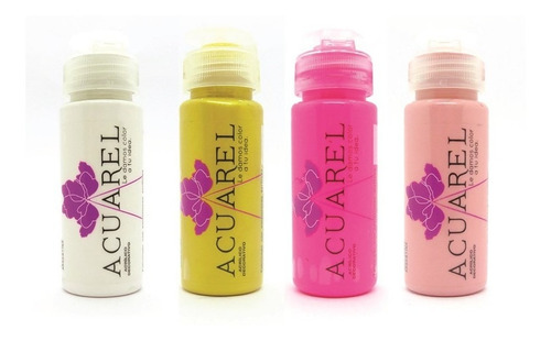 Acrilico Acuarel 60ml Perlado Oro